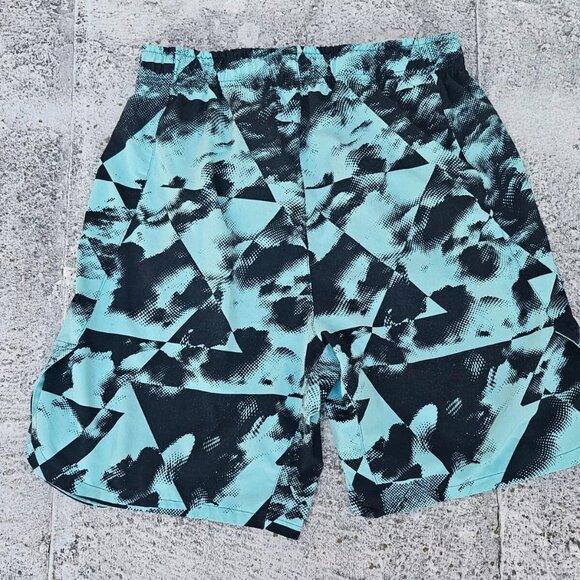 Nike Men Swimming Shorts Black/Blue Dri Fit Sport Athletic Shorts Size M - Picture 8 of 9